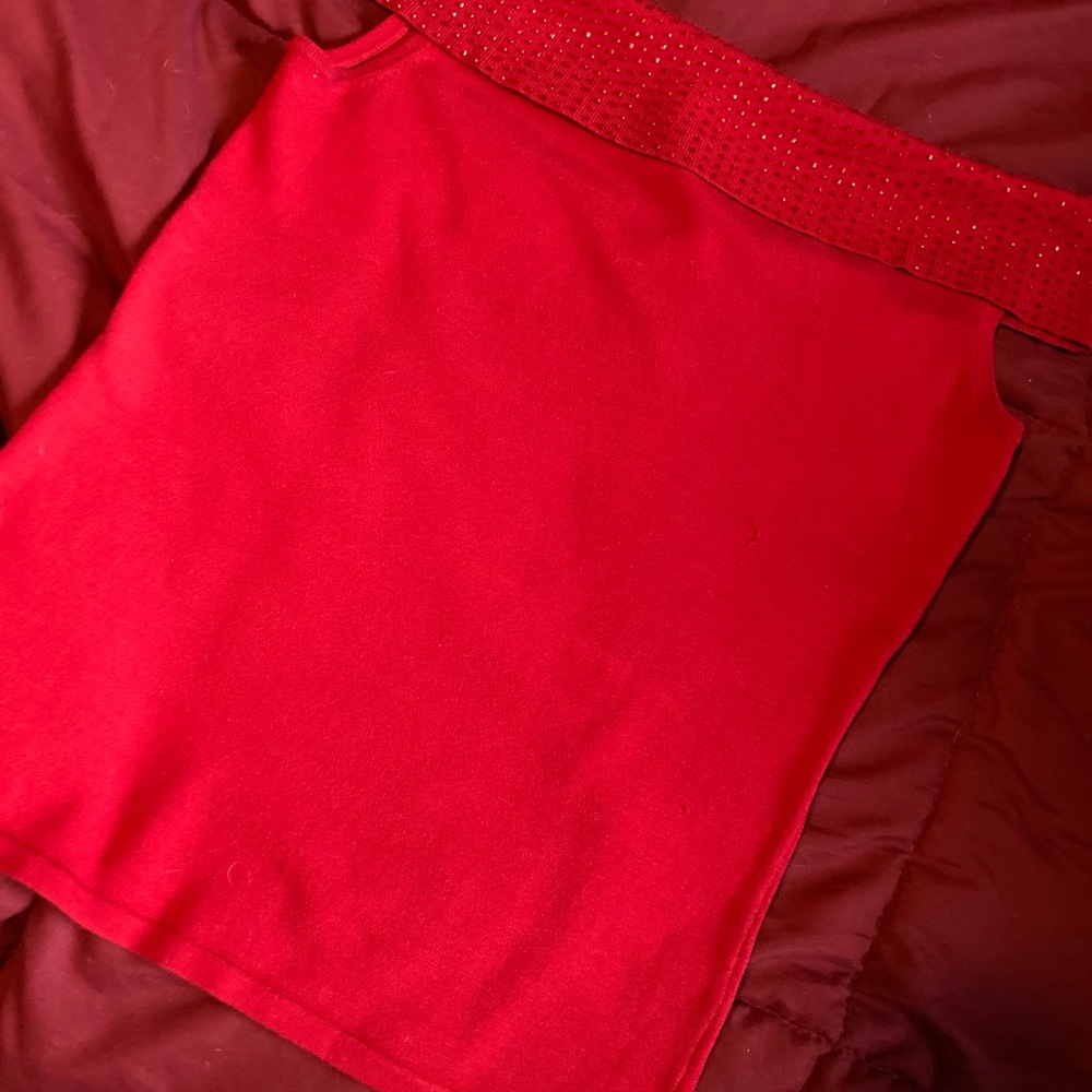 Beaded off the shoulder Georgiou top.